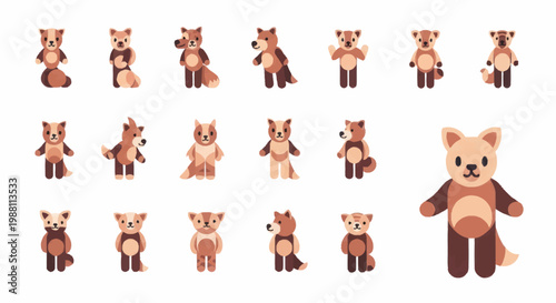Photos Brown bear toy standing on ground.
