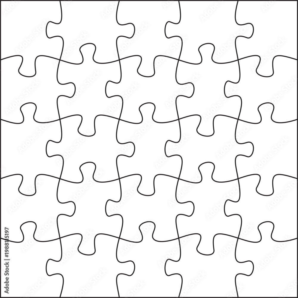 Fototapeta premium puzzle pieces pattern design