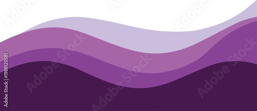 Abstract flowing waves of varying shades of purple and lilac form a dynamic and visually engaging graphic background element