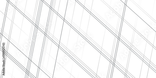 Minimal thin curve black and white gradient stripe diagonal line smooth dynamic tech transparent fabric pattern design. vector digital diagonal oblique style curve line textile background.