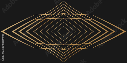 Diamond lattice pattern, gold lines on dark background, luxury feel.svg