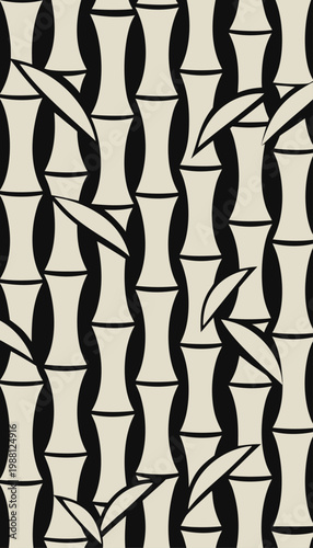 Bamboo stalk pattern, vertical rhythm, Asian-inspired minimalism.svg