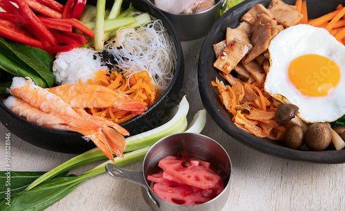 Wallpaper Mural Korean traditional  healthy food, bimbimbap. Torontodigital.ca