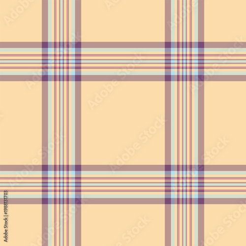Vintage pattern texture background, merry christmas fabric tartan plaid. Sexual check seamless vector textile in rosy brown and navajo white colors.