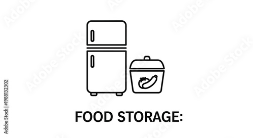 Refrigerator And Storage Containers For Food Storage.