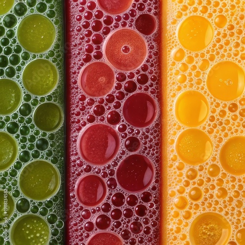 Juice Patterns Liquid Texture Abstract Background Beverage Design Fluid Art Colorful Drink