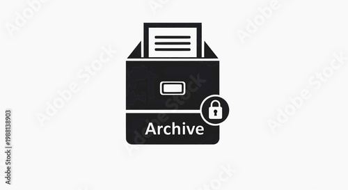 Secure document storage folder with locked file