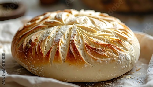 Decorative sourdough loaf