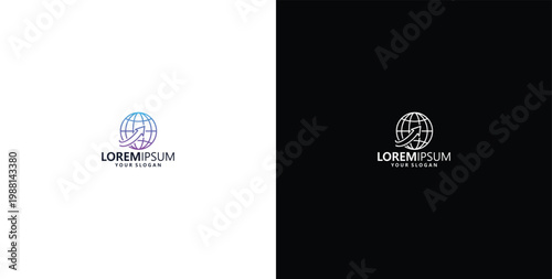 travel agency logo design and abstract business up arrow