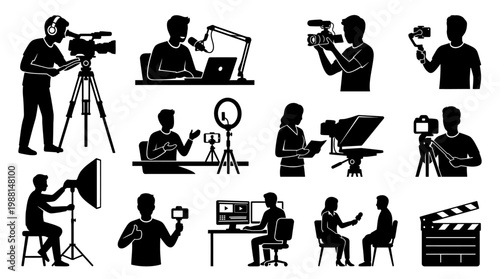 film production, people working in media industry