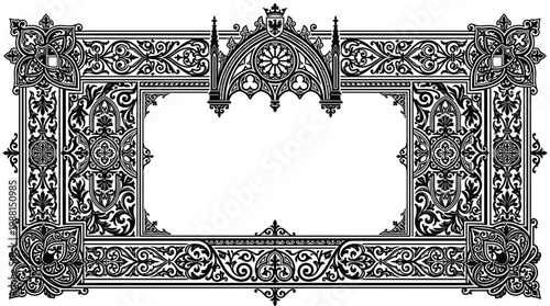 ornate gothic frame border