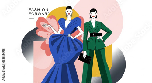 Fashion Forward Women in Avant Garde Outfits.