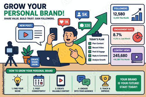 Strategies for building and growing your personal brand online effectively