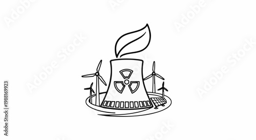 Diverse energy sources symbol