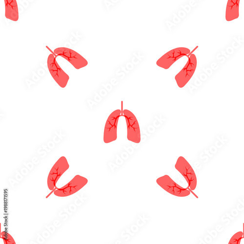 Illustration of lungs for asthma day awareness isolated on a transparent background