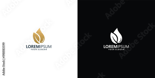 natural oil logo design logo for organic products or cosmetics