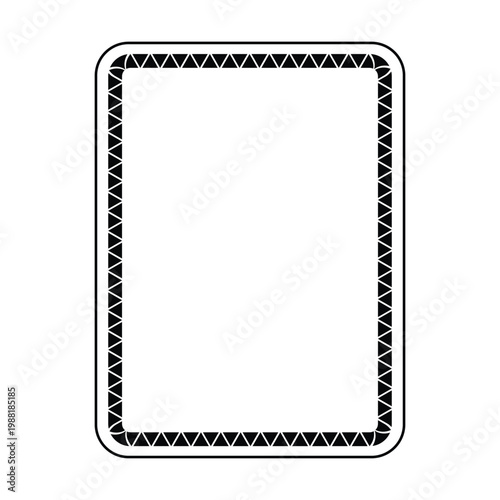 Frame Border Icon Minimal Decorative Line Pattern illustration