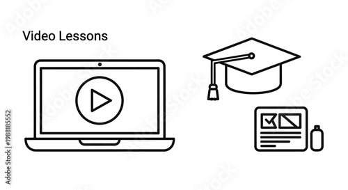 Online Education Learning Video Lessons.