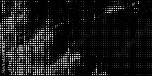 black and white polka dots fabric texture useful as a background