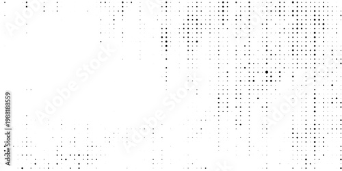 black and white polka dots fabric texture useful as a background