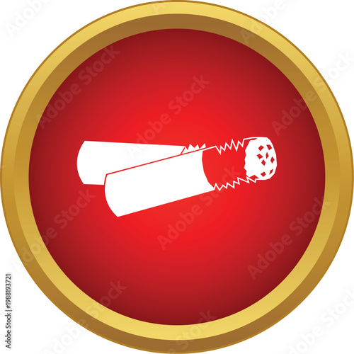 Cigarette butt forbidden inside red circle acting as a no smoking symbol