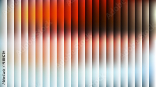 abstract vertical light streaks with warm glow on transparent background