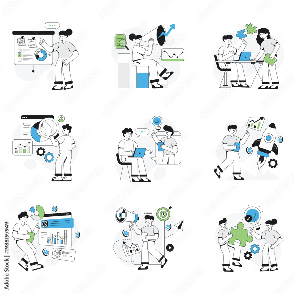 Fototapeta premium Product Development Vector illustration EPS FIle Set 0