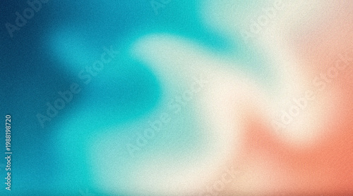 Foto Abstract blurred background with grainy texture in shades of blue, teal, and sof