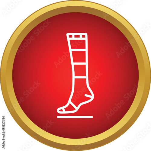 Compression sock providing support for leg conditions