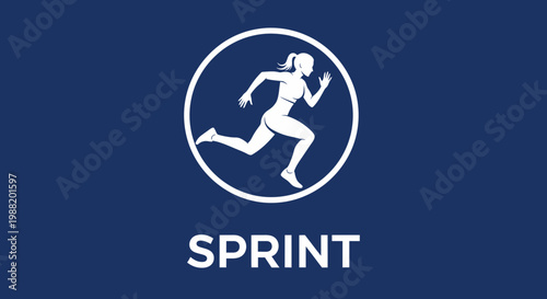 Dynamic Female Athlete Demonstrating Power, Speed, And Physical Endurance During Sprinting