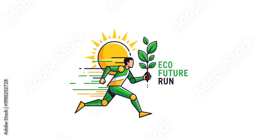 Eco-Conscious Runner Championing Green Eco-Friendly Initiatives Creating Positive Change for the