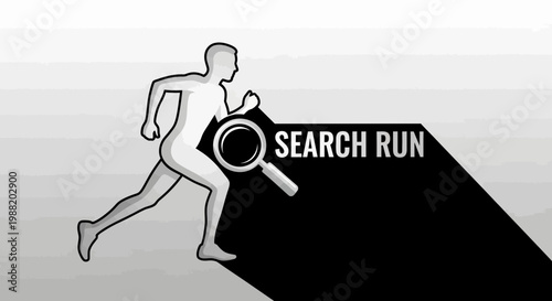 Dynamic Search And Discovery Motion Concept Graphic