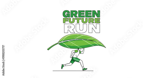 Eco-Conscious Runner Championing Green Initiatives For A Sustainable Future Vision