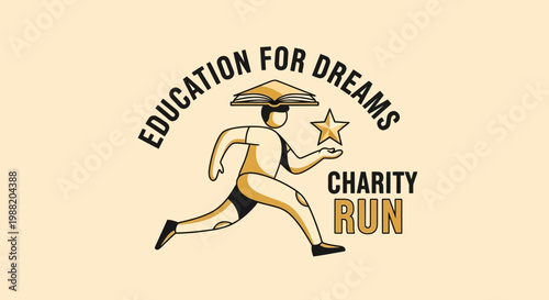 Educational Charity Run Symbolizing Ambition, Dreams, and The Pursuit Of Knowledge