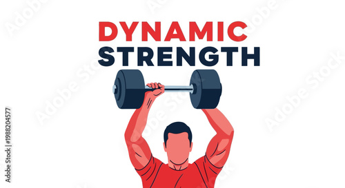 Dynamic Strength Fitness Motivation Illustration And Graphic