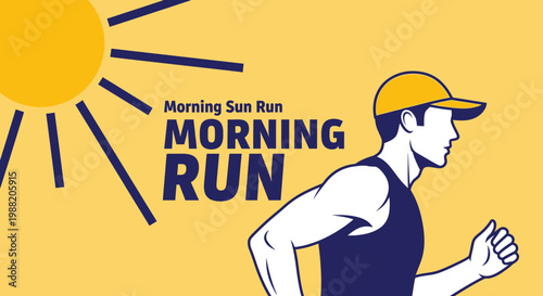 Energetic Runner Embracing The Morning Sun During A Vivid And Dynamic Running Session
