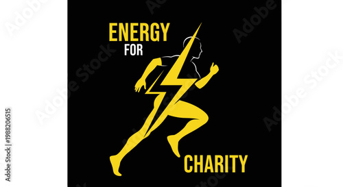 Energetic Runner Illustrating Power and Speed, Symbolizing Charity and Community Support