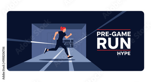 Energetic Runner Sprinting Towards Goal With Focus, Determination, And Pre-Game Motivation