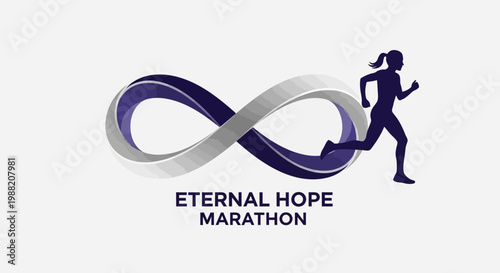 Eternal Hope Marathon Symbol And Runner Silhouette