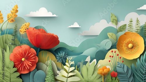 Nature-inspired visual concepts exploring seasons, sustainability, eco lifestyle, and mindfulness through immersive perspectives and diverse artistic styles.