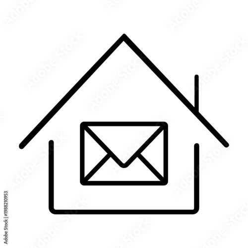 Mail icon vector. Letter Illustration sign. Mail delivery symbol. Mailing list logo.
