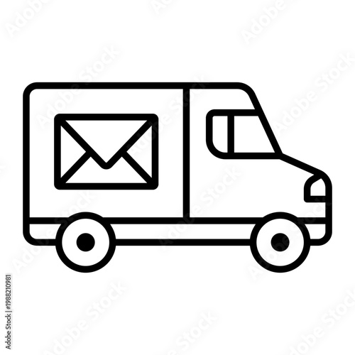 Mail icon vector. Letter Illustration sign. Mail delivery symbol. Mailing list logo.