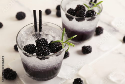 Glasses with tasty cool bla...