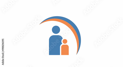 Family Parent Child Support Symbol.