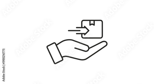 Hand holding a credit card icon.