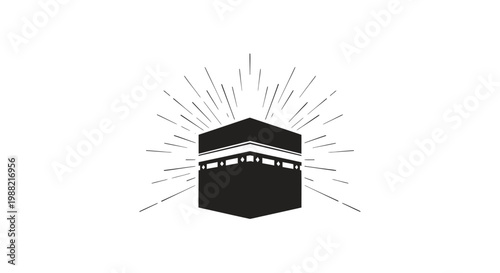 Kaaba Islamic Holy Black Building.