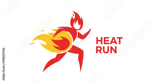 Fiery Athlete Sprinting Towards Victory Emblazoned with Flames of Unstoppable Energy
