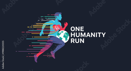 Global Run: Emblematic Representation of Unity, Movement, and Cardiovascular Health