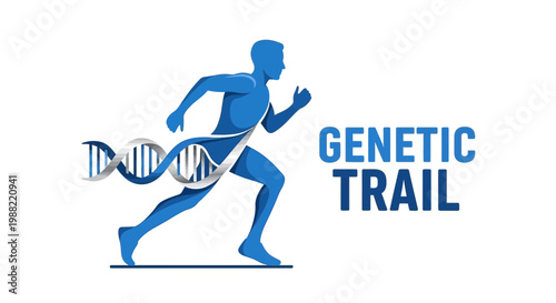 Genetic Journey Depicted: A Visual Representation of Human Biology and Athleticism