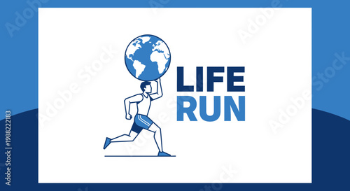 Global Endurance: A Visual Depiction Of a Life Run, Representing Goals and Ambition